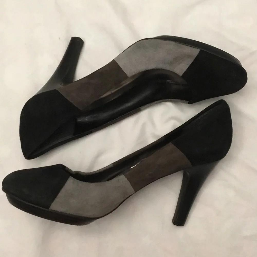 Worthington  black and gray heels